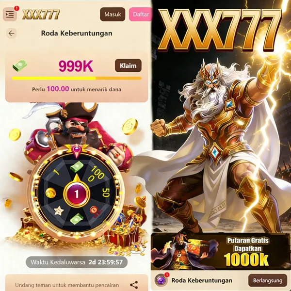 XXX777 Bonus Member Baru 100%